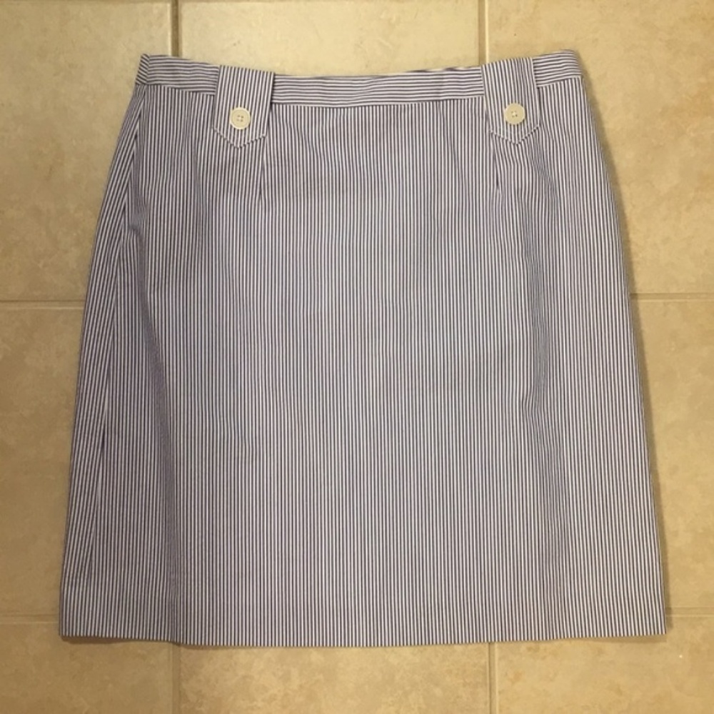 Brooks Brothers Seersucker Pencil Skirt